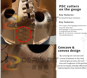 ดอกสว่านเจาะบ่อน้ำมันขนาด 3 7/8 นิ้ว 6 1/8 นิ้ว 5 ปีก PDC Drag Bit 2 3/8 พิน - Product Image 4