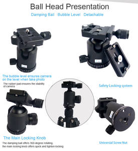 حامل كاميرا رقمي احترافي مدمج بطول 158 سم، خفيف الوزن من ألياف الكربون قابل للطي، مع رأس كروي CNC بزاوية 360 درجة وقدرة تحمل 10 كجم - Product Image 4