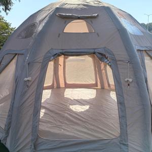 Tenda Gonfiabile Automatica Grande a Cupola con Pompa ad Aria, Doppio Strato, Quattro Stagioni, Struttura Monocamera, per <span class=keywords><strong>Glamping</strong></span> Familiare e Campeggio, Dimensioni 4m - Product Image 5