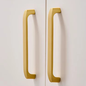 Poignées en laiton massif poignée de meubles en or moderne quincaillerie pour armoires de cuisine poignées de porte de placard commode armoire boutons de tiroir - Product Image 2