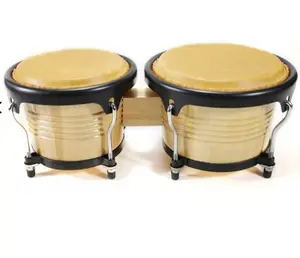 Aksesori Instrumen Musik Perkusi, Set Drum Bongo Kayu Mini