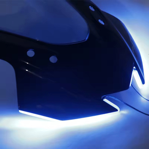 Accessoires d'éclairage pour <span class=keywords><strong>moto</strong></span> Yamaha R15 V3 : Autocollants de phare avant, bandes de clignotants, lampe de signalisation aviation - Product Image 3