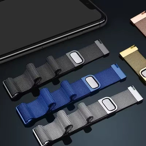Correa de Repuesto Magnética de Acero Inoxidable para Hombre y Mujer, Correa de <span class=keywords><strong>Malla</strong></span> Milanesa para <span class=keywords><strong>Xiaomi</strong></span> Watch <span class=keywords><strong>5</strong></span>, Pulsera de Metal - Product Image 5