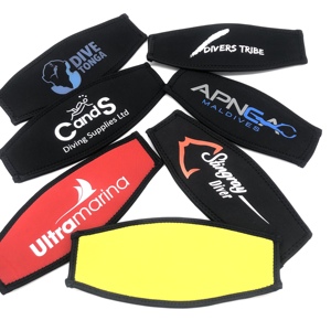Protège-câble de masque de plongée en néoprène rembourré pour adulte, confortable, avec impression de logo personnalisée - Product Image 3
