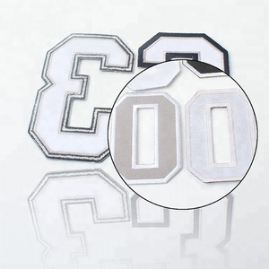 Bán buôn thiết kế mới thời trang tùy chỉnh sắt trên số appliques Máy Thêu nhãn cho thể thao - Product Image 5