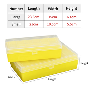 Новый утолщенный пластиковый рыболовный ящик для снастей, двухслойный, прозрачный, портативный, для хранения рыболовных приманок, для использования на озере - Product Image 6