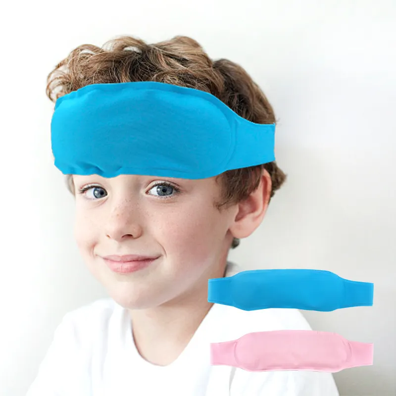 Non toxique réutilisable maux de tête thérapie gel perle chaud froid pack bébé tête refroidissement soulagement de la migraine pack