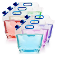 Pochette à bec verseur personnalisée en PE PA PET de qualité alimentaire sans BPA et inodore avec bouchon sécurisé pour la conservation des liquides comestibles