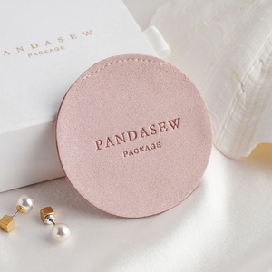PandaSew Custom Logo Luxury Microfiber Jewelry Pouch Gift Rings Earrings Necklace Cosmetic Jewelry Packaging Bags - Product Image 2