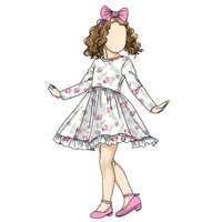 Top Fashion Floral Leaves Print Robe à manches longues O Neck pour bébé filles décontracté pour l'automne pour les enfants d'un an