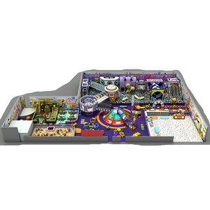 Solution Italia : Équipement de terrain de jeux intérieur de luxe de 2000 m² avec toboggan en spirale et parc de trampolines pour centre commercial - Product Image 1