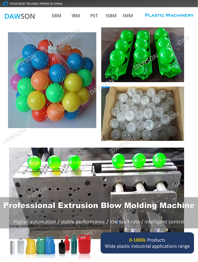Colorful Customizable PE Sea Balls High Speed Extrusion Blow Molding Machine