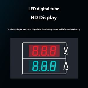 <span class=keywords><strong>DL85</strong></span> Voltmètre Ampèremètre à double affichage Tableau de bord à affichage numérique Panneau de détection de diodes électroluminescentes LED AC60-500V - Product Image 4