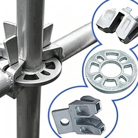 Ensemble complet d'échafaudages Ringlock avec poutres, étais, vérins de base et plateforme de travail modulaire pour la construction