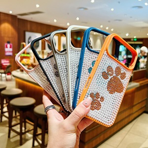เคสโทรศัพท์ลายอุ้งเท้าแพนด้าสุดน่ารัก วัสดุ TPU สำหรับ iPhone 17 16 15 14 13 12 11 Pro Max Plus 16E 17air  แบบมีกลิตเตอร์ ป้องกันอย่างดี - Product Image 4