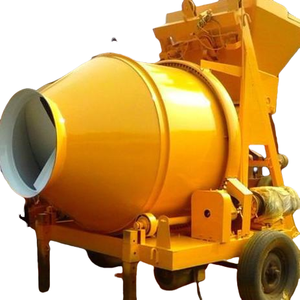 Mezclador de patio de 4 ruedas y 1,5 CBM, mezclador de tránsito de cemento, motor de gasolina, camión de mezcla usado de hormigón para construcción - Product Image 1
