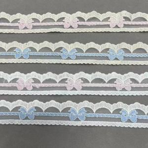 ZSY 1.5 inci putih 100% warna murni kecil ikatan simpul Guipure renda Trim katun bordir garmen membuat jala renda - Product Image 1