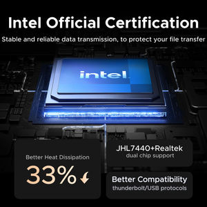 حافظة UGREEN 40Gbps NVMe sd شرائح انتل <span class=keywords><strong>M</strong></span>.2 إلى USB4.0 حاوية محول ألومنيوم لـ PCIE & Bag - Product Image 3
