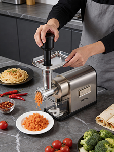 電動家庭用キッチンミートグラインダー＆野菜スライサー 家庭用ソーセージミンサーマシン - Product Image 6