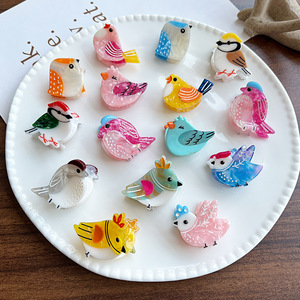 YJL Mini Pinces à Cheveux Mignonnes en Forme de Poulet de Dessin Animé, Petites et Adorables, Idéales pour <span class=keywords><strong>les</strong></span> Franges, Accessoires Capillaires en Gros - Product Image 1