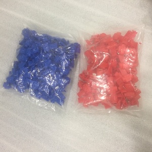 100 Miếng Nhựa 2 Lỗ Có Thể Điều Chỉnh Dây Dây Cáp Clip Nhanh Splice Snap Dây Nối 12-10, 16-14, 22-18 AWG - Product Image 6