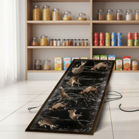 RG-007 Tapis de colle anti-rats extra larges avec adhésif puissant et parfum de beurre de cacahuète pour la répulsion des rats à usage domestique et périmétrique