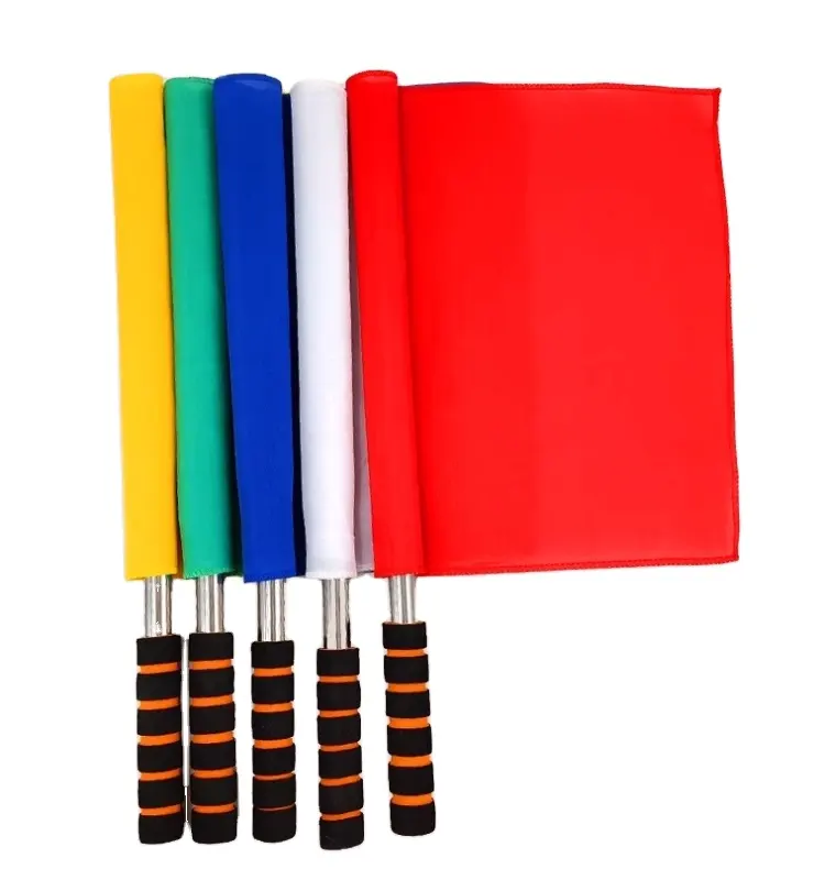 Wholesale Portable sports competition signal referee flag performance flag referee flag for track and field