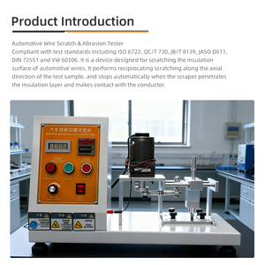 เครื่องทดสอบการขูดขีดและการสึกหรอของสายไฟรถยนต์ ZENROTEST |   อุปกรณ์มืออาชีพที่มีความแม่นยำสูง รับประกันการใช้งานเคลือบสายไฟได้นาน 1 ปี - Product Image 2