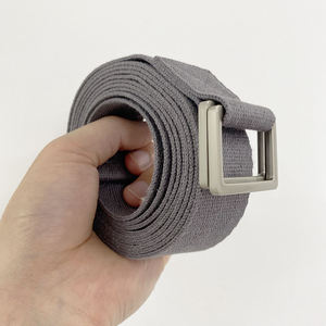 Correa de Yoga de 8 pies de Largo, Cinturón de Yoga de Alta Calidad con Hebilla Rectangular, Correa de Yoga de 8 pies de Largo con Logotipo Personalizado Iyogasports, Etiqueta Tejida - Product Image 5