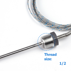 Sonde thermocouple flexible haute température de type J PT100, capteur industriel 3 fils, 4 fils, 6 fils - Product Image 2