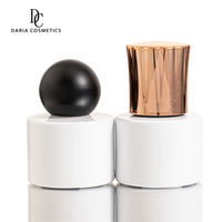 Flacon en verre cosmétique vide blanc mat de 16 ml avec logo personnalisé, étiquette privée, flacon de vernis à ongles en gel