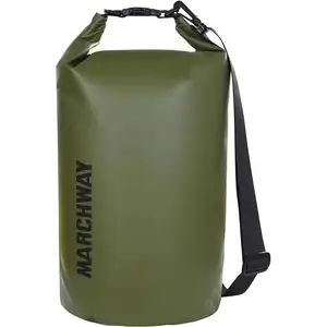 Bolsa seca flotante e impermeable, saco enrollable de 5L, 10l, 20L, 30l y 40L, para kayak, Rafting, natación y pesca