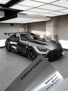 Film de protection de carrosserie automobile en vinyle auto-adhésif de haute qualité, effet métal liquide, résistant aux rayures - Product Image 1