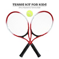Raquettes de Tennis et cordes pour enfant, 2 pièces, avec 1 ballon de Tennis et housse
