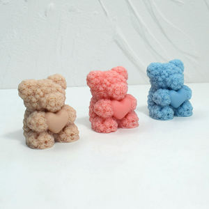 Stampo in <span class=keywords><strong>Silicone</strong></span> con candela profumata con cuore di san valentino fatto a mano - Product Image 5