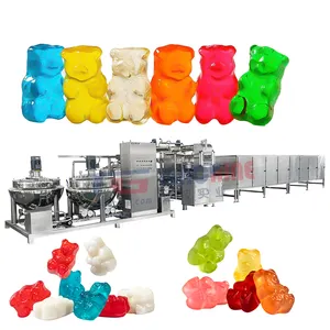 high effciency automatic pectin gelatin gummy candy making machine equipment