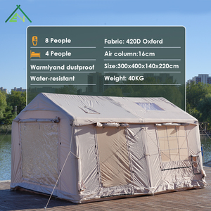<span class=keywords><strong>Tente</strong></span> <span class=keywords><strong>gonflable</strong></span> portable grande taille 12x pour camping familial en extérieur, 3-4 <span class=keywords><strong>personnes</strong></span>, quatre saisons, une chambre, un salon - Product Image 6