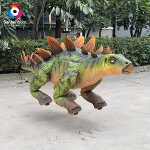 หุ่นยนต์สัตว์เลี้ยงสุนัขแอนิเมทรอนิกส์รูปทรงแอนคิโลซอร์  ไดโนเสาร์เด็กเคลื่อนไหวด้วย AI สำหรับงานแสดงเทคโนโลยีในสวนสนุก - Product Image 3