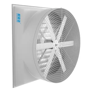 Ventilador de escape cónico de FRP, ventilador de escape de aire fresco montado en la pared, ventilador de escape de fibra de vidrio SMC