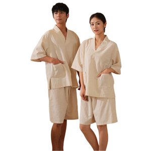 เสื้อคลุ<span class=keywords><strong>ม</strong></span>อาบน้ำสำหรับใช้ในโรงแร<span class=keywords><strong>ม</strong></span>ซาวน่า ยี่ห้อ WomenLinen สำหรับผู้ชายและผู้หญิง - Product Image 1
