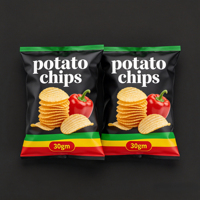 Sachets en plastique thermosoudés personnalisés à haute barrière, résistants à l'humidité, pour l'emballage de snacks (pommes de terre frites)