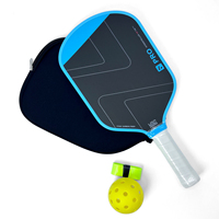 Raquette de pickleball Ledao Pro Series thermoformée en fibre de carbone T700 avec noyau en nid d'abeille 16 mm, surface rugueuse pour l'entraînement
