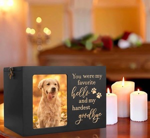 Toptan Ahşap Evcil Hayvan Urnesi Kediler Köpekler Küçük Hayvan Cenaze Malzemeleri Evcil Hayvan Urnesi - Product Image 4
