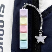 Macaron Color Series 5-Key Anime Cartoon Stress Relief PVC Lightweight Keyboard Keycap Digital Printing Business Gift Portable