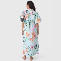 Robes décontractées imprimées grande taille pour femmes – Nouveauté 2026, best-seller, mi-longues, coupe trapèze, florales, en coton, pour l'été – Vente en gros