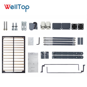 Wholesaler Wooden Slatted <strong>Pine</strong> Concealed Folding Hidden Wall <strong>Bed</strong> Frames Mechanism Hardware VT-14.022 - Product Image 3