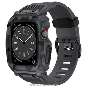 <span class=keywords><strong>Correa</strong></span> de Reloj Deportiva de <span class=keywords><strong>Camuflaje</strong></span> con Funda Protectora Completa de TPU para <span class=keywords><strong>Apple</strong></span> <span class=keywords><strong>Watch</strong></span> de 42mm 44mm 45mm para iWatch Series 3 4 5 6 7 8 - Product Image 3
