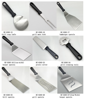 Ensemble de spatules pour grillades et burgers, accessoires de cuisson en acier inoxydable pour cuisine, spatules de retournement pour burgers