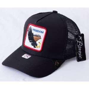 Gorra Trucker con Bordado de Águila de la Libertad, Tela de Malla, Ajustable, Unisex, Casual, Primavera Verano, Gorra de 6 Paneles - Product Image 1
