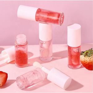 Tube de brillant à lèvres écologique, tubes d'huile à lèvres personnalisables avec logo, tubes de brillant à lèvres vides transparents de 5 ml avec grand applicateur - Product Image 1